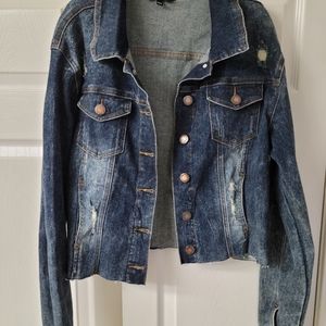 V.I.P crop top jean jacket